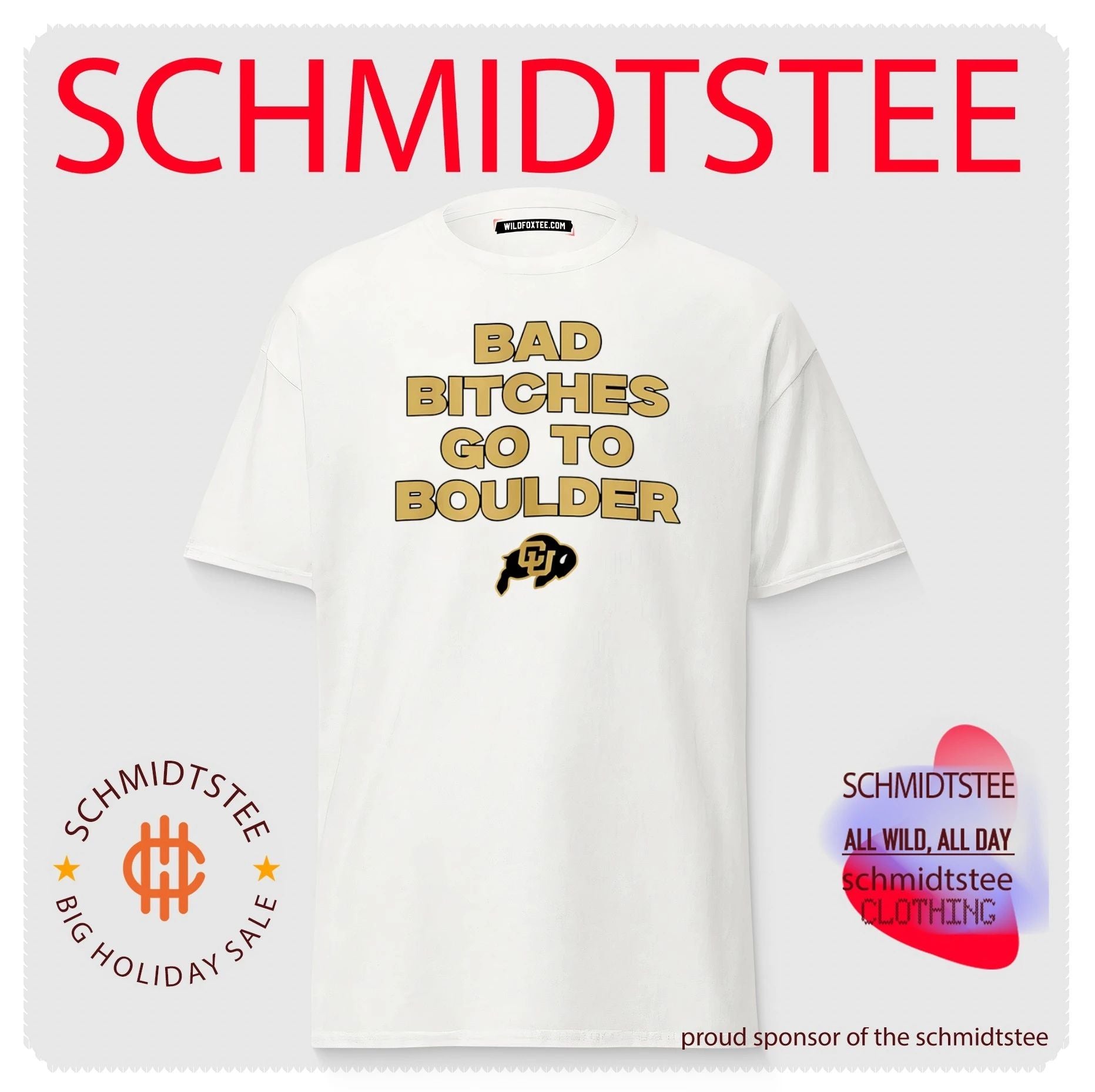 Bad Bitches Go to Boulder University of Colorado Buffaloes shirt