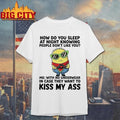 Minions Heart Hands How Do You Sleep At Night Knowing People Dont Like You Shirt