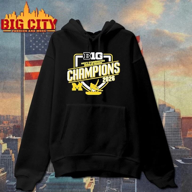 Michigan Wolverines 2026 Men’s Gymnastics Big Ten Champions Shirt