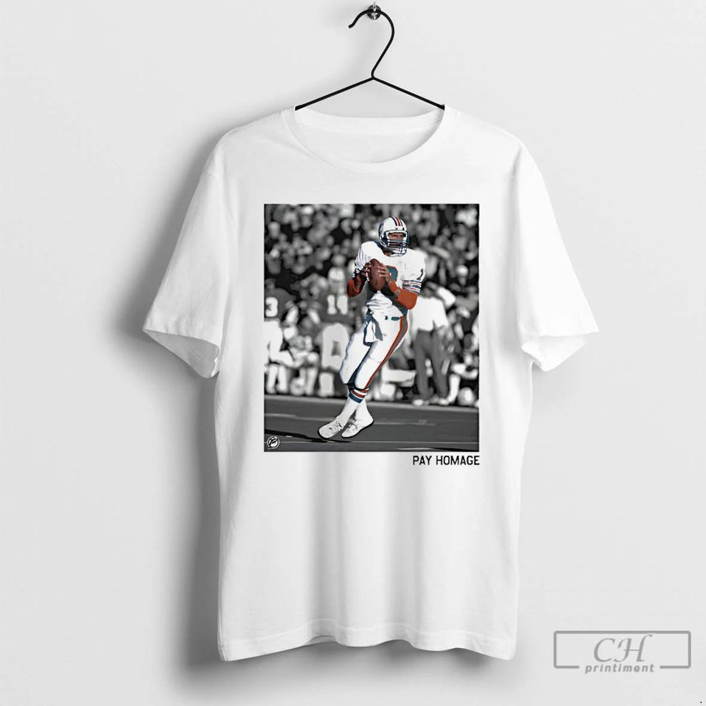 Classic Miami Dolphins Dan Marino Ash T Shirts