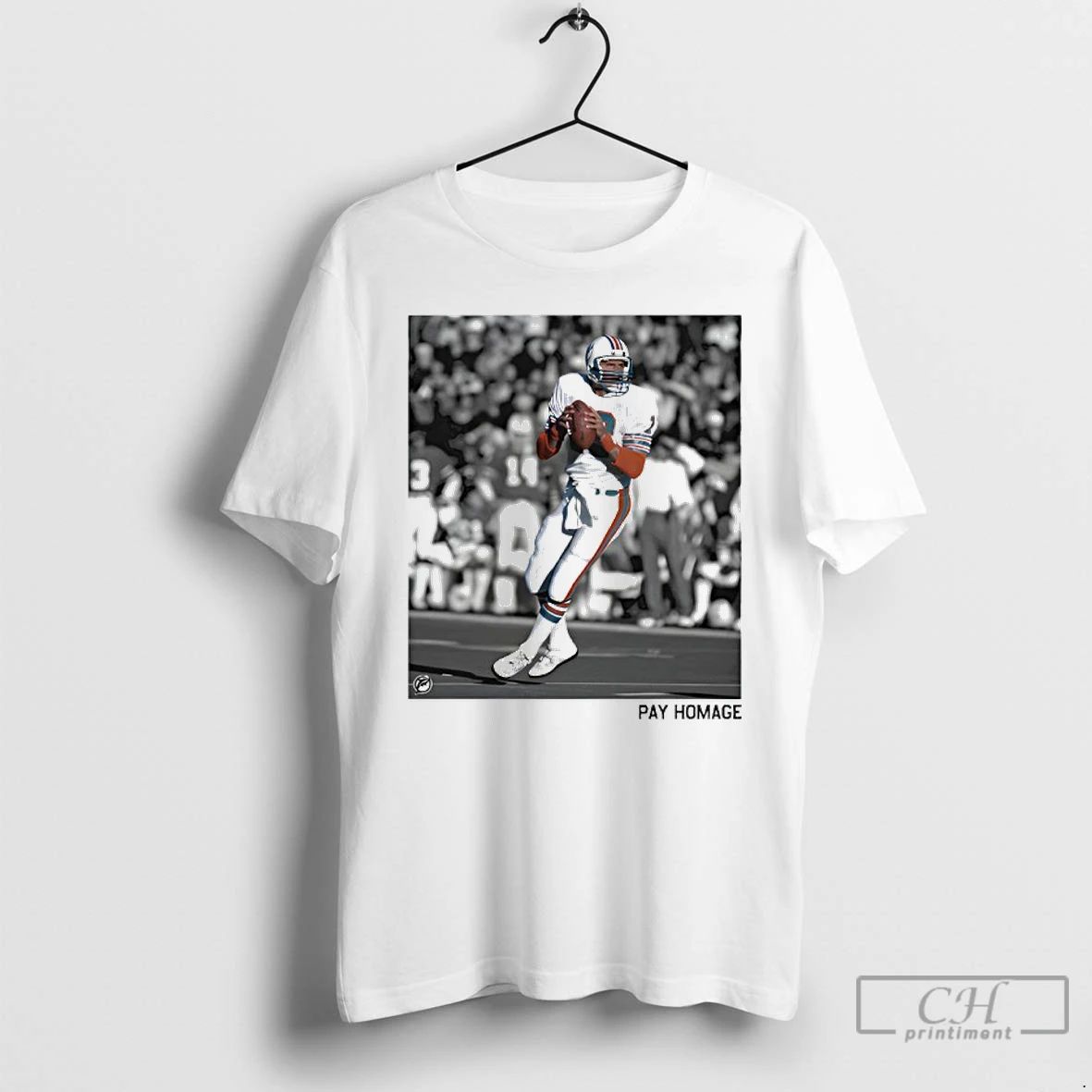 Classic Miami Dolphins Dan Marino Ash T Shirts