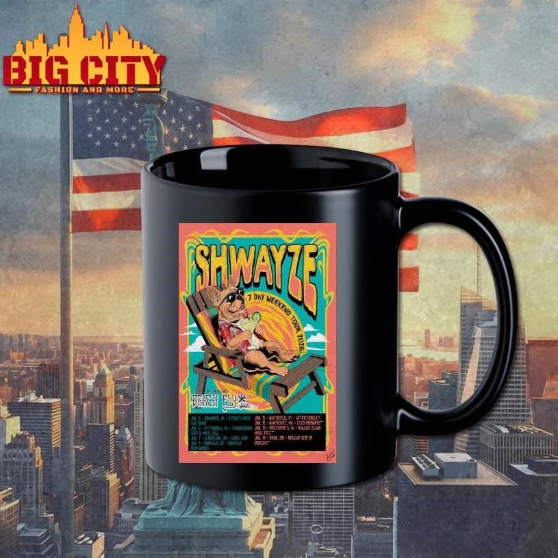 Shwayze 7 Day Weekend Tour 2026 Poster Shirt