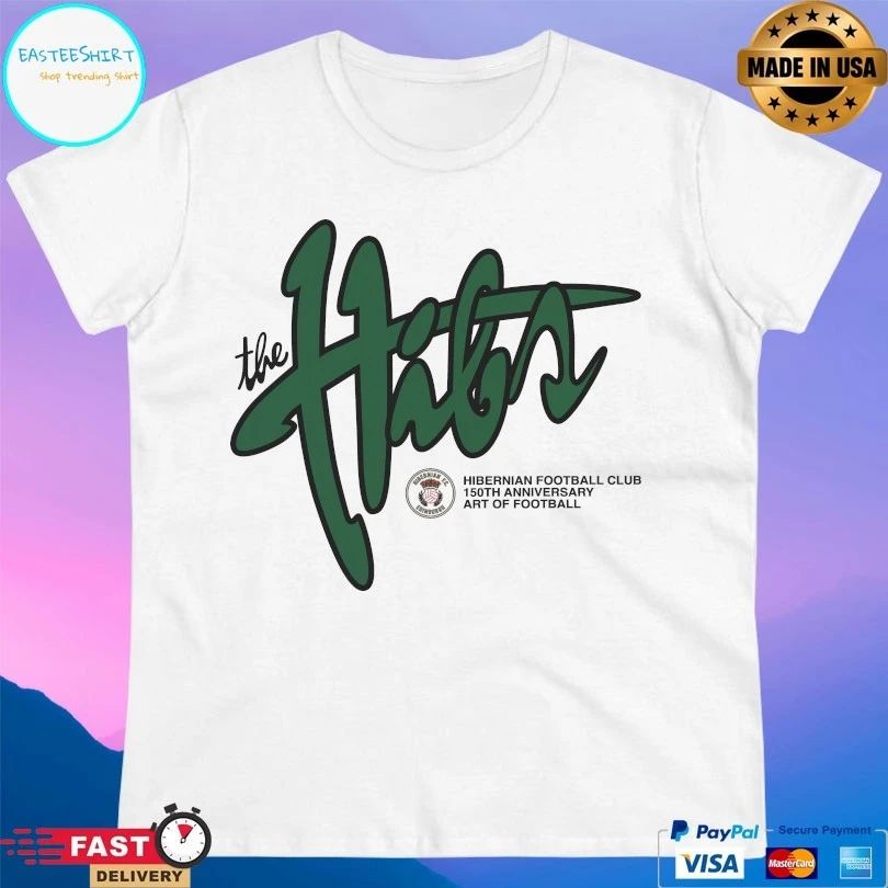 The Hibs Hibernian Football Club Anniversary 150th Art Of Football T-shirt