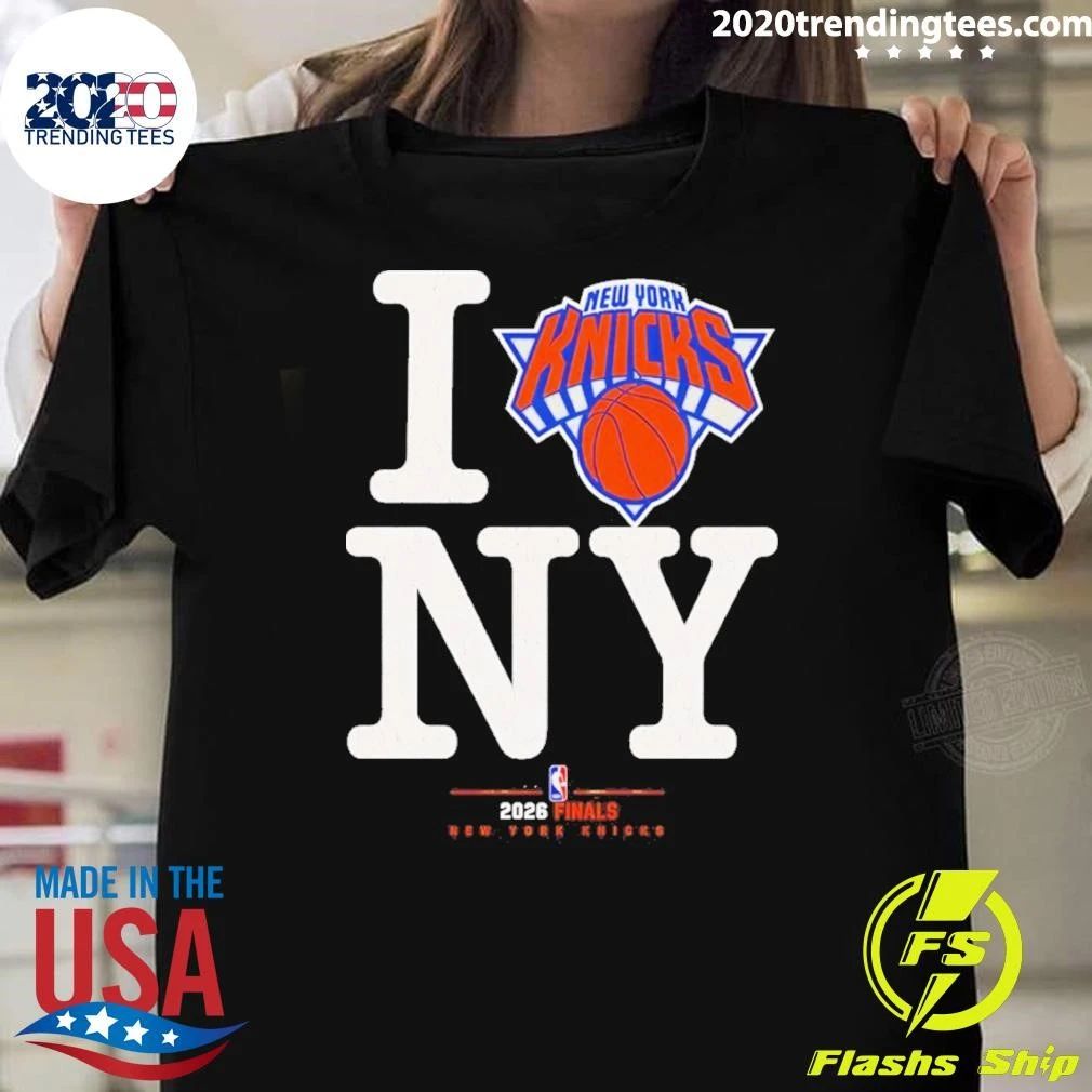 New York Knicks Basketball I Love Ny 2026 Finals Shirt