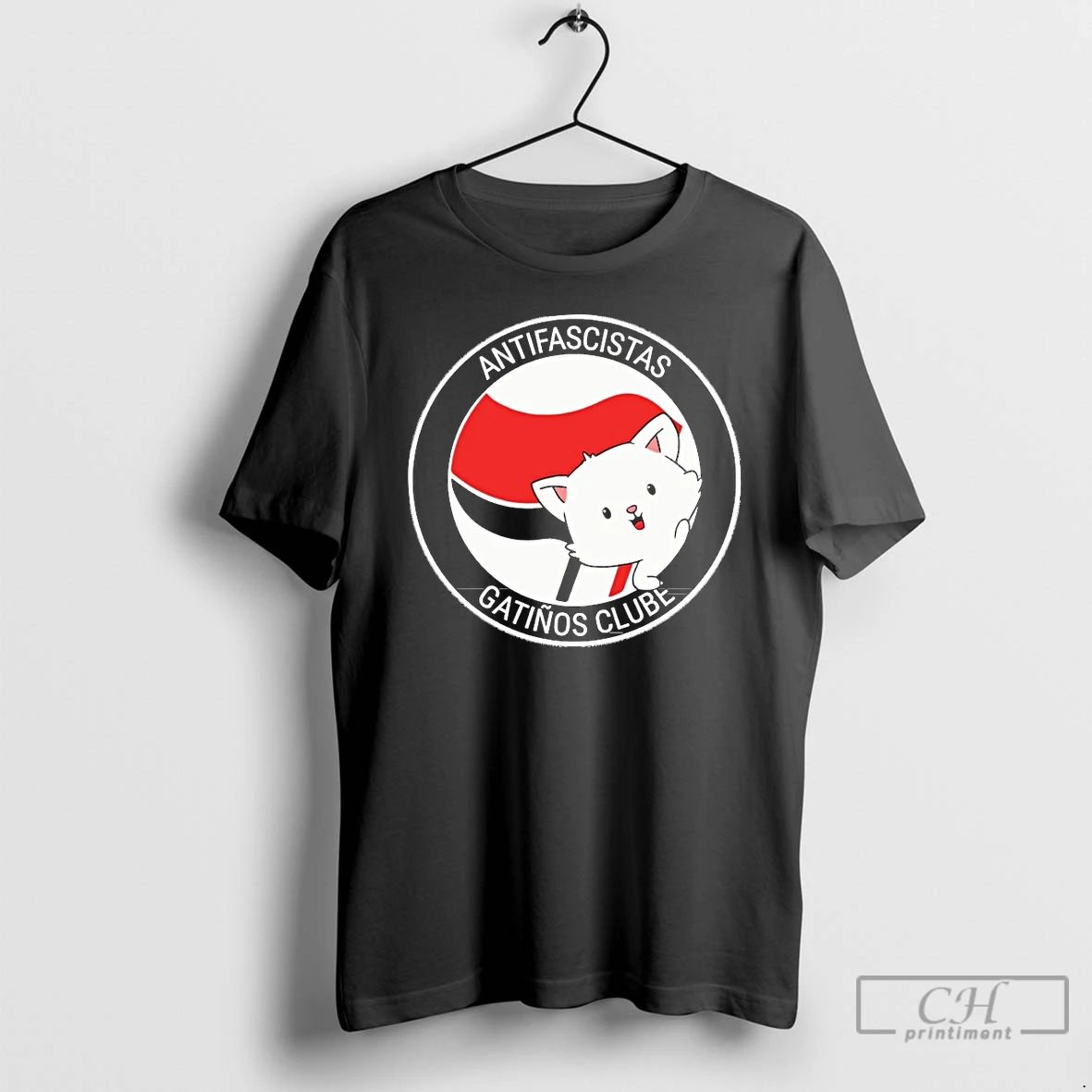 Classic Antifascistas Gatinos Clube T Shirts