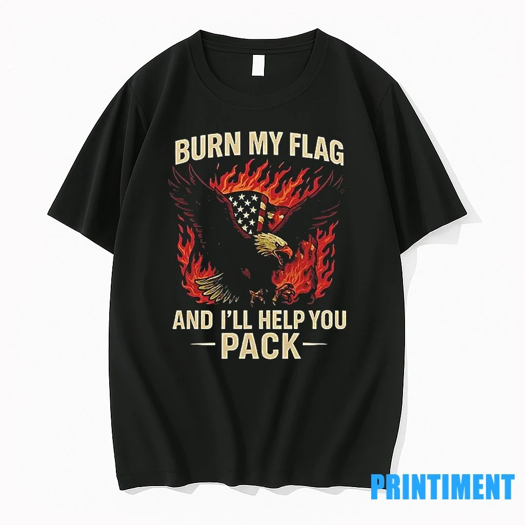 Eagle Burn My Flag And Ill Help You Pack Tshirts Sweater
