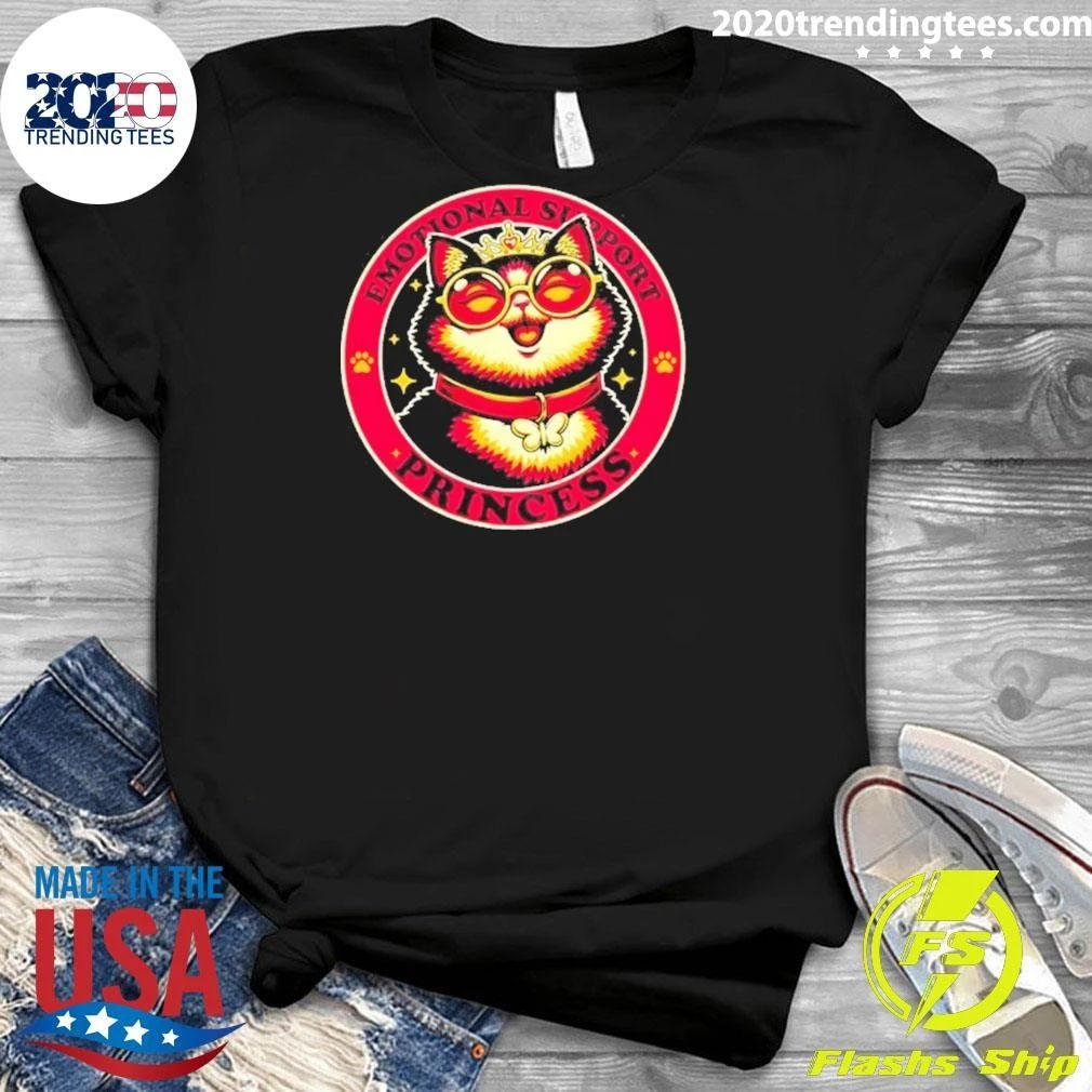 Queen Cat Emotional Support Princess Shirt