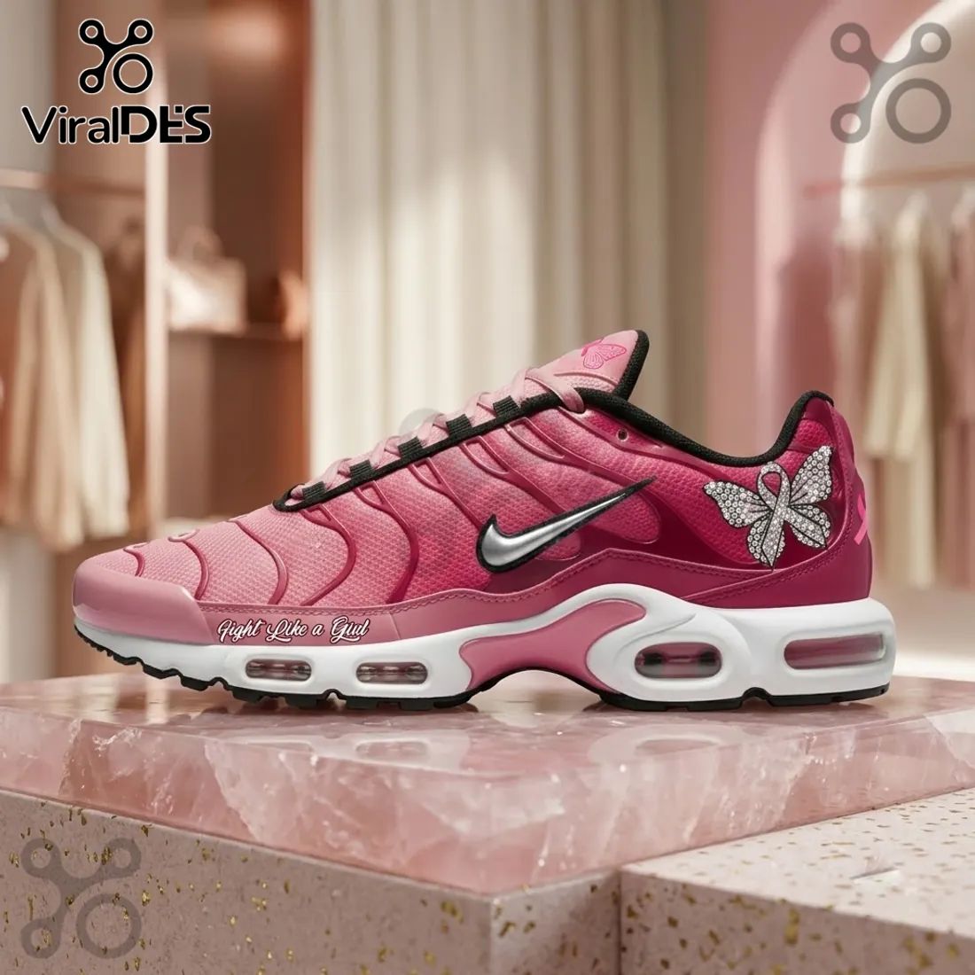 Breast Cancer Awareness Fight Like A Girl Air Max Sneakers