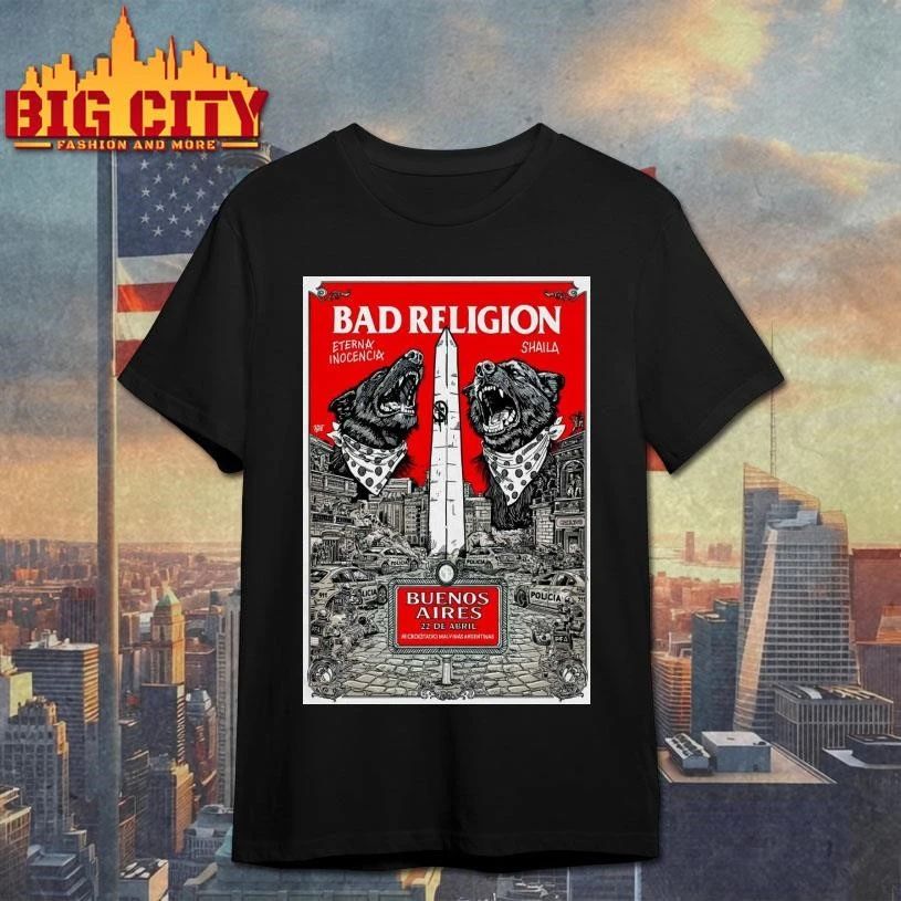 Bad Religion Buenos Aires Argentina On Apr 22 2026 Tour Poster Shirt