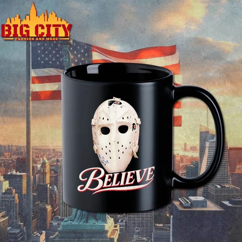 Bernie Parent Ice Hockey Mask Believe Shirt