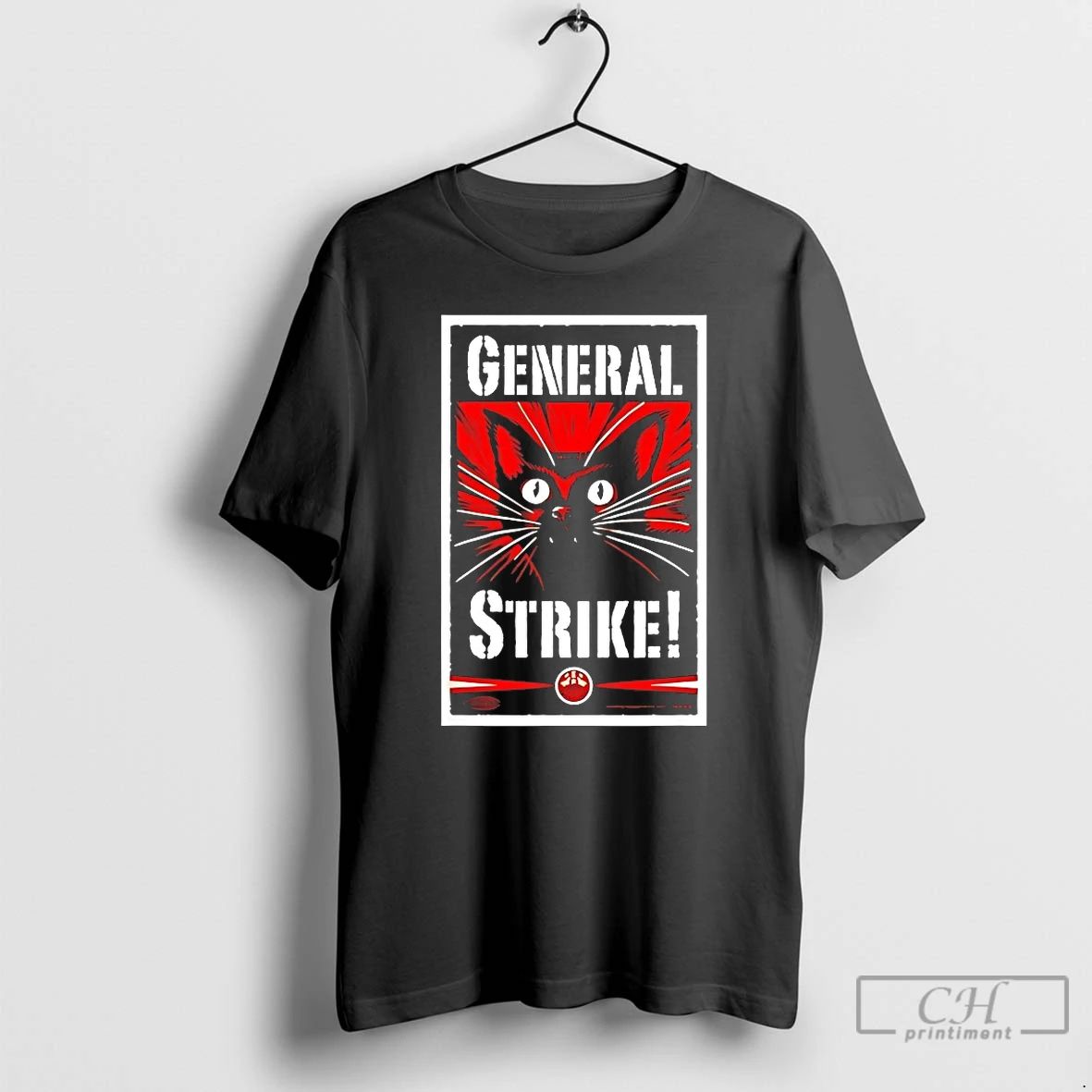 Classic Cat General Strike T Shirts