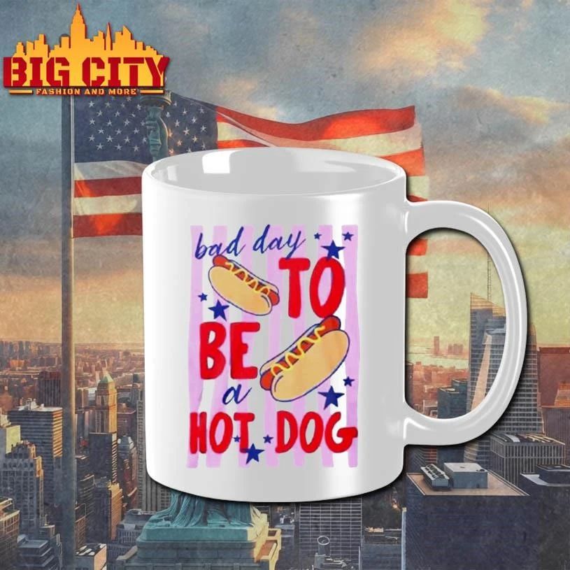 Bad Day To Be A Hot Dog Funny 4th Of July T-Shirt