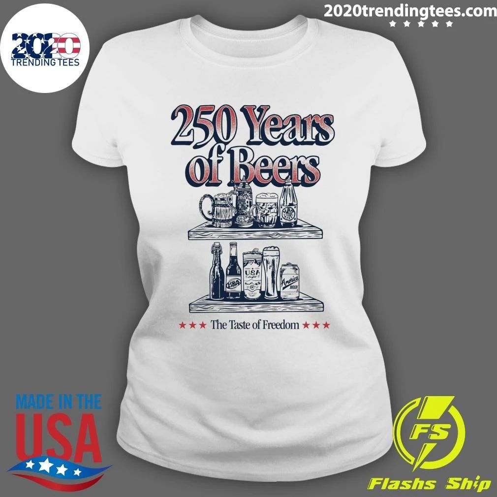 The Taste of Freedom 250 Years of Beers Pocket Tee Shirt