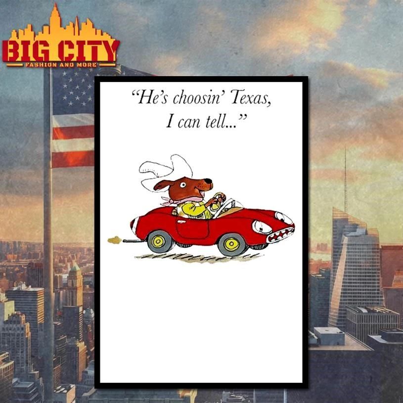 Richard Scarry Dingo Hes Choosin Texas I Call Tell Shirt