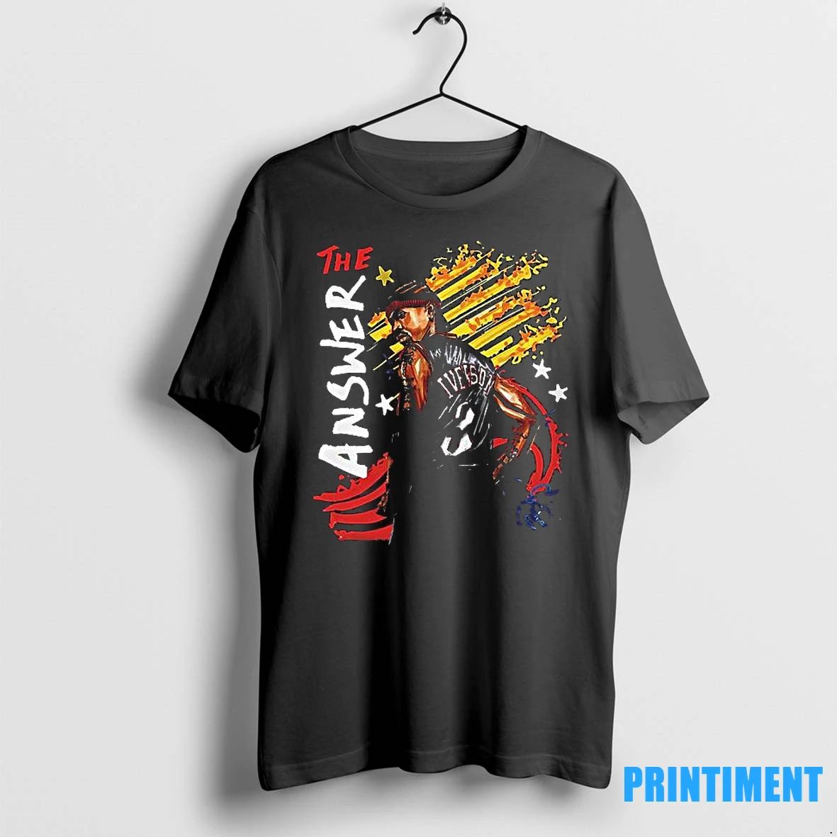 The Answer Allen Iverson Philadelphia 76ers Graphic Art Tshirts Sweater