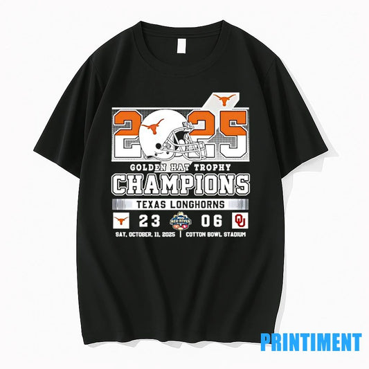 Texas Longhorns Golden Hat Trophy Champions 2025 Beat Oklahoma Sooners Tshirts Sweater