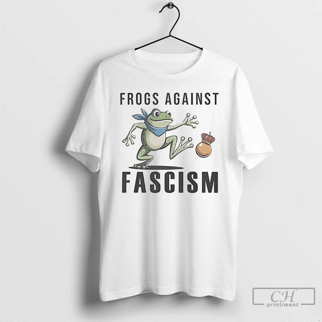Classic Portland Frogs Against Fascism No Kings T Shirts
