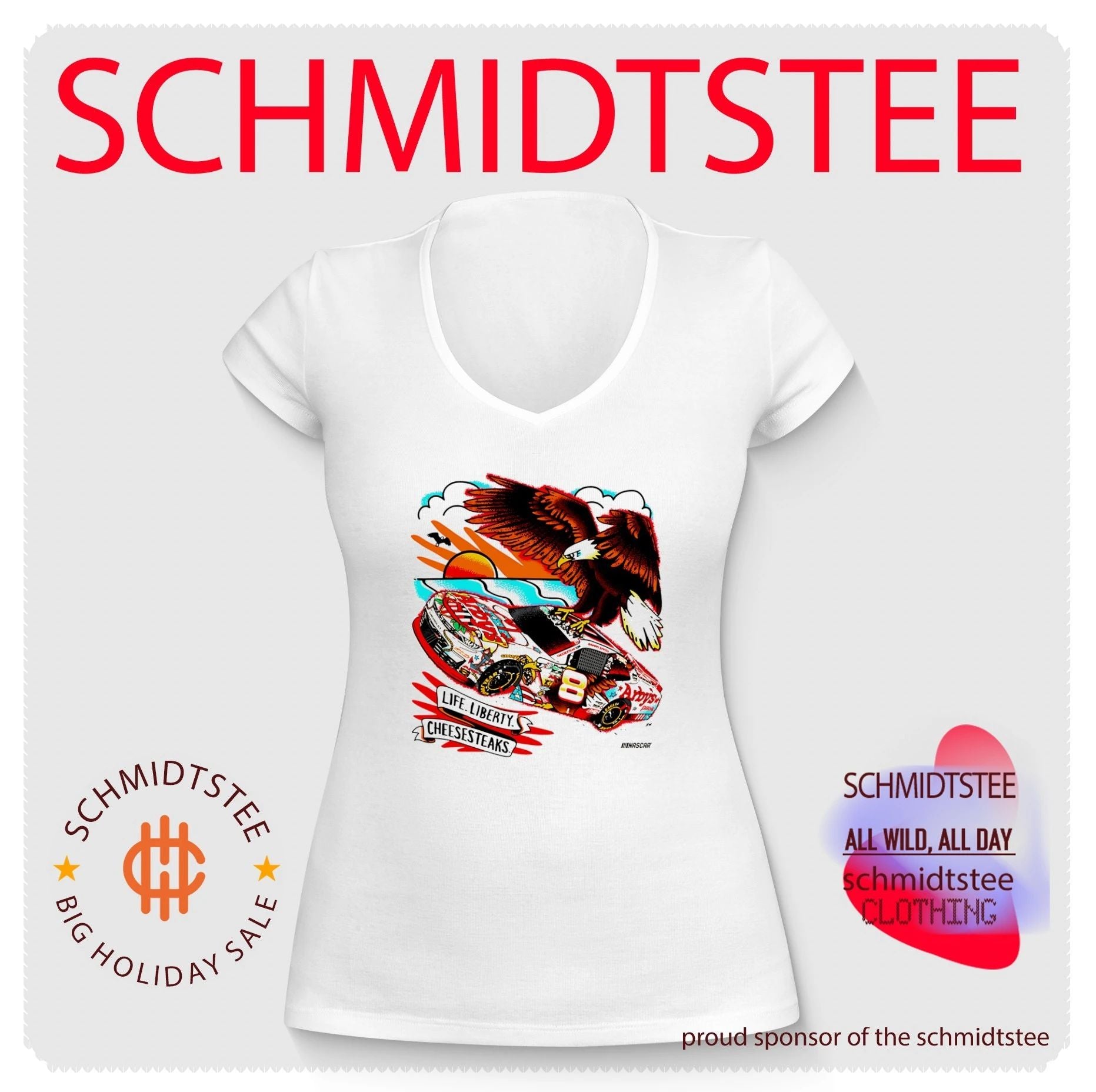 Sammy Smith arby’s life liberty cheesesteaks NASCAR shirt