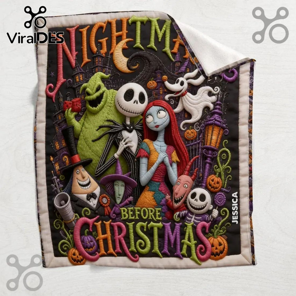Nightmare Before Christmas Personalized Blanket