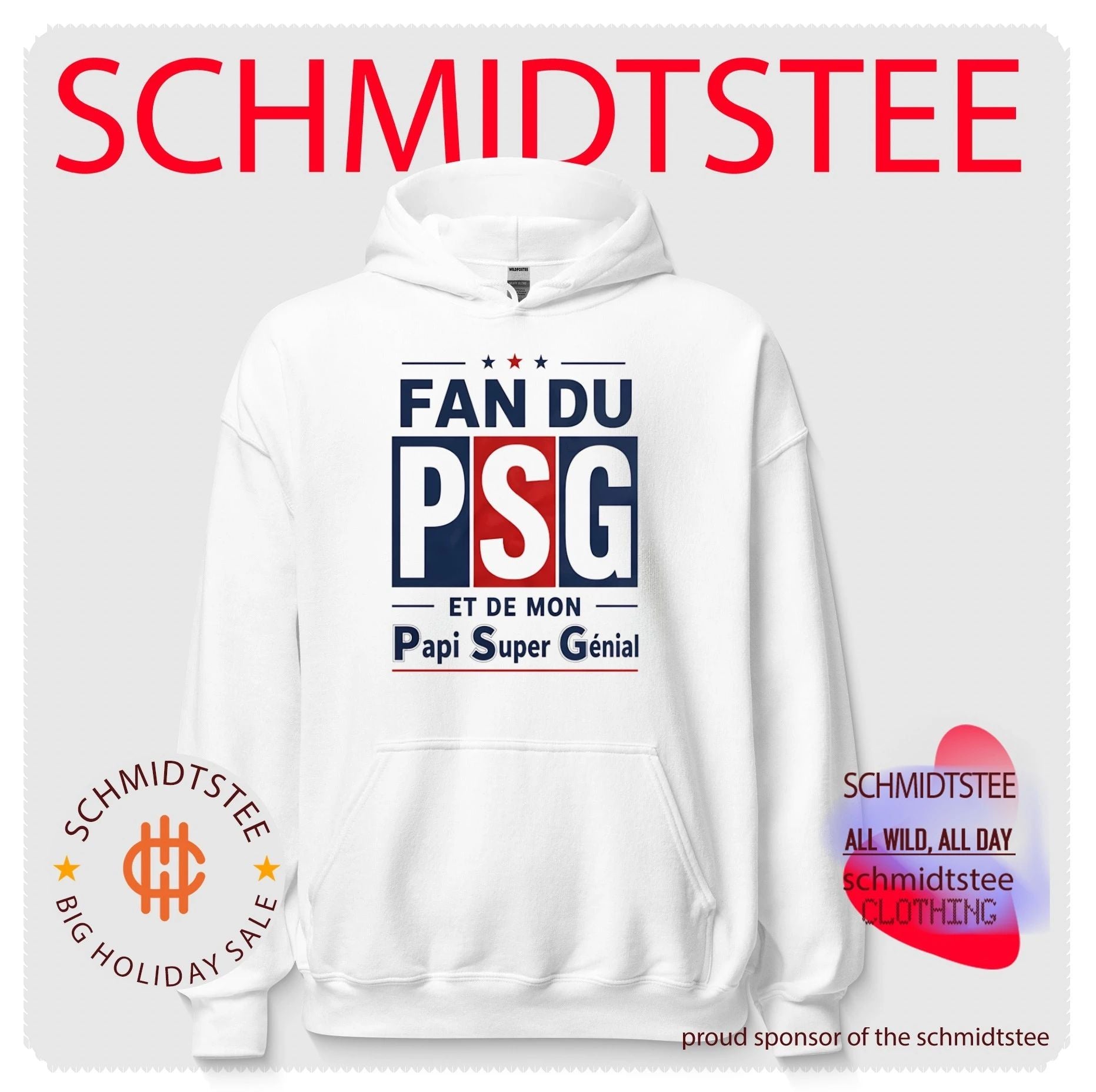 Fan Du Psg Et De Mon Papi Super Génial Paris Saint-Germain shirt