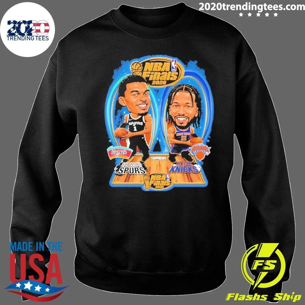 Wembanyama Jalen Brunson Nba Finals 2026 San Antonio Spurs New York Knicks Shirt