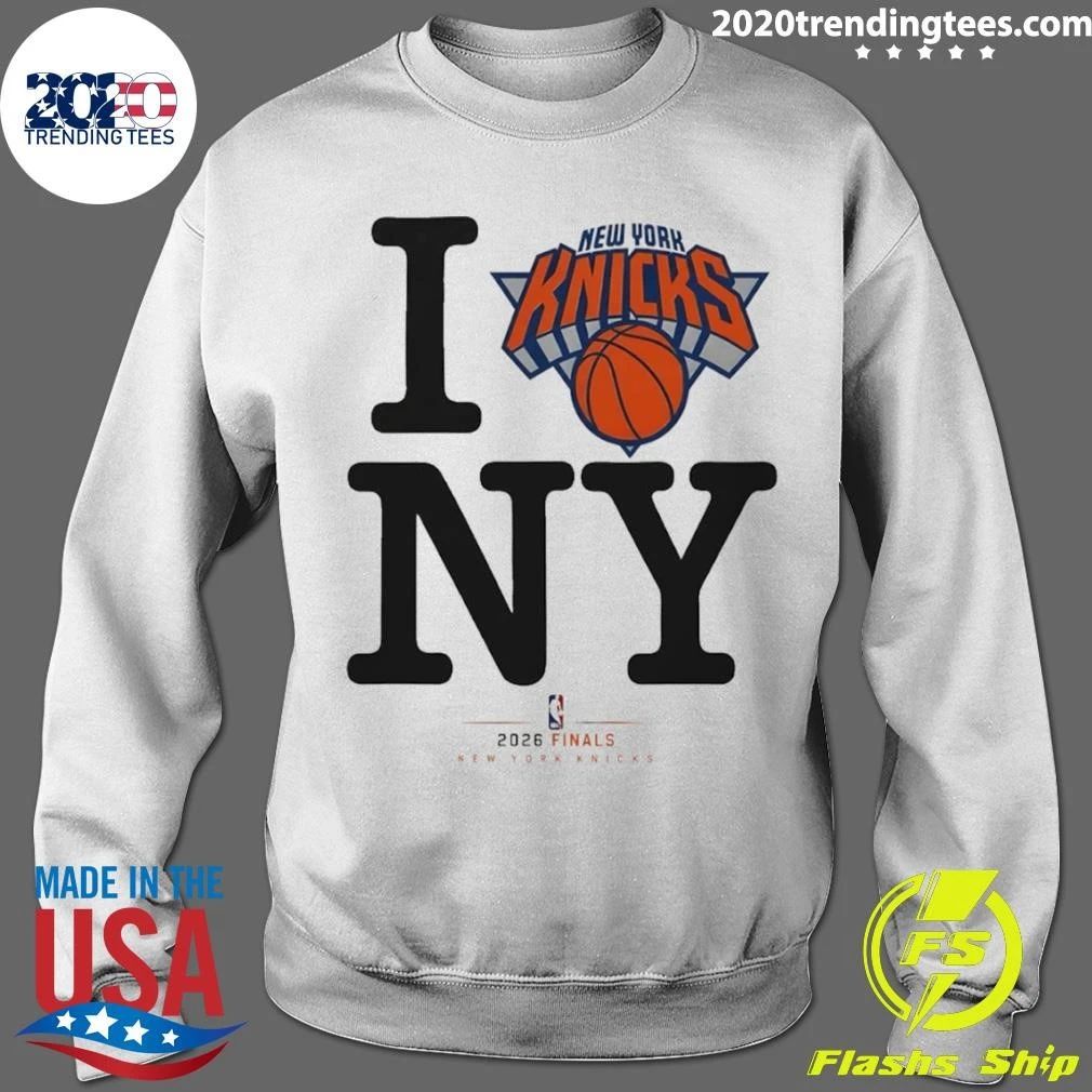 New York Knicks Basketball I Love Ny 2026 Finals Logo Shirt