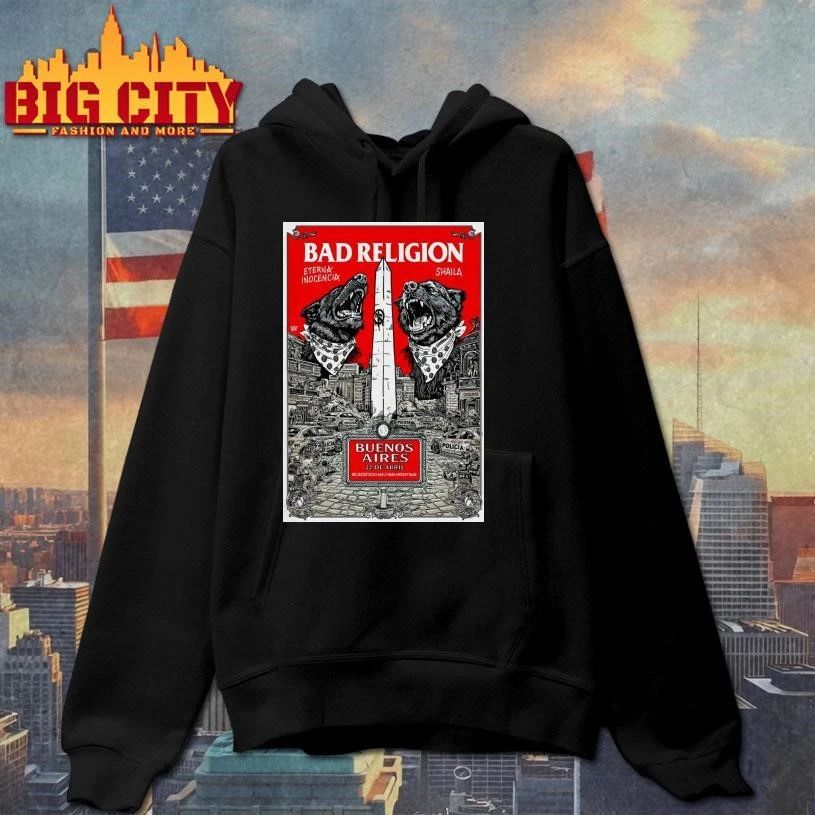 Bad Religion Buenos Aires Argentina On Apr 22 2026 Tour Poster Shirt
