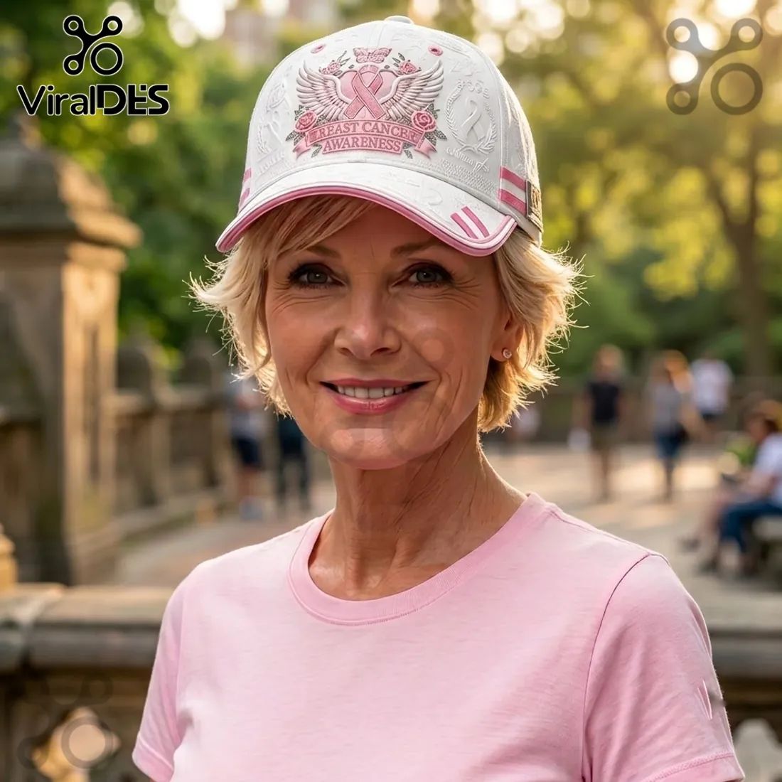 Breast Cancer Awareness 2026 Rose Baseball Cap