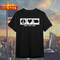 Peace love iowa shirt