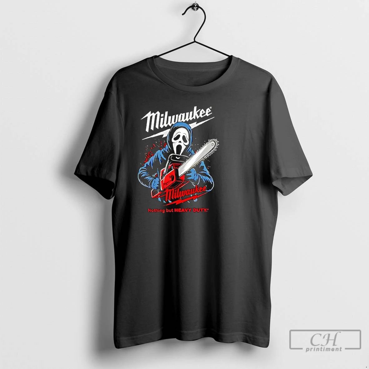 Classic Milwaukee Tools Ghost Face With Chainsaw Halloween T Shirts