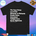 The Town Pump Luv-A-Fair Richards On Richards Purple Onion Graceland Twilight Zone Sonar Nightclub Once Upon A Time In Vancouver T-shirt