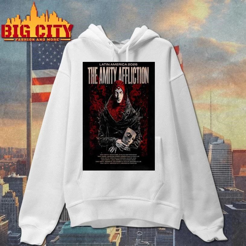 The Amity Affliction 2026 Latin America Tour Poster Shirt