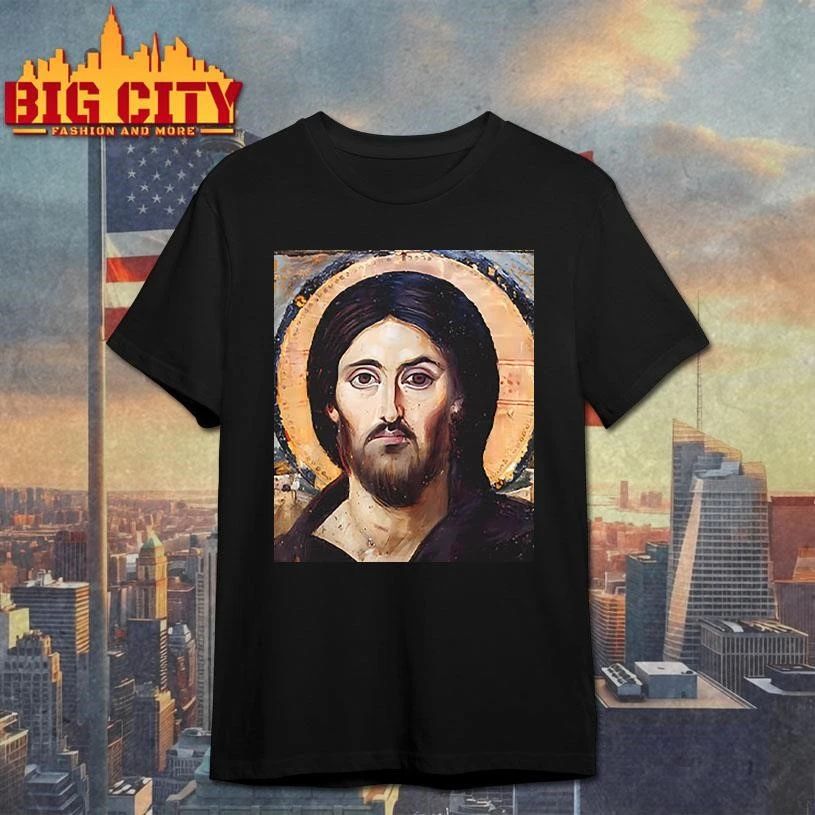 Jesus Christ Pantocrator Icon St. Catherine’s Monastery Vintage Art Shirt