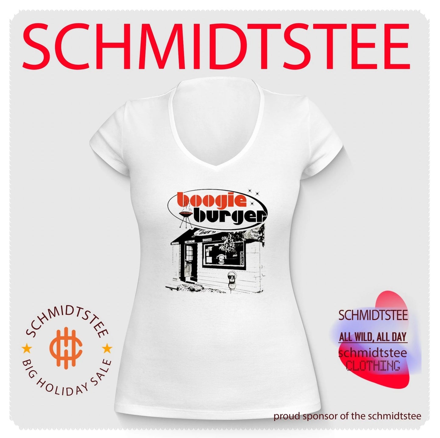 Boogie Burger Retro Diner fast food grill shirt