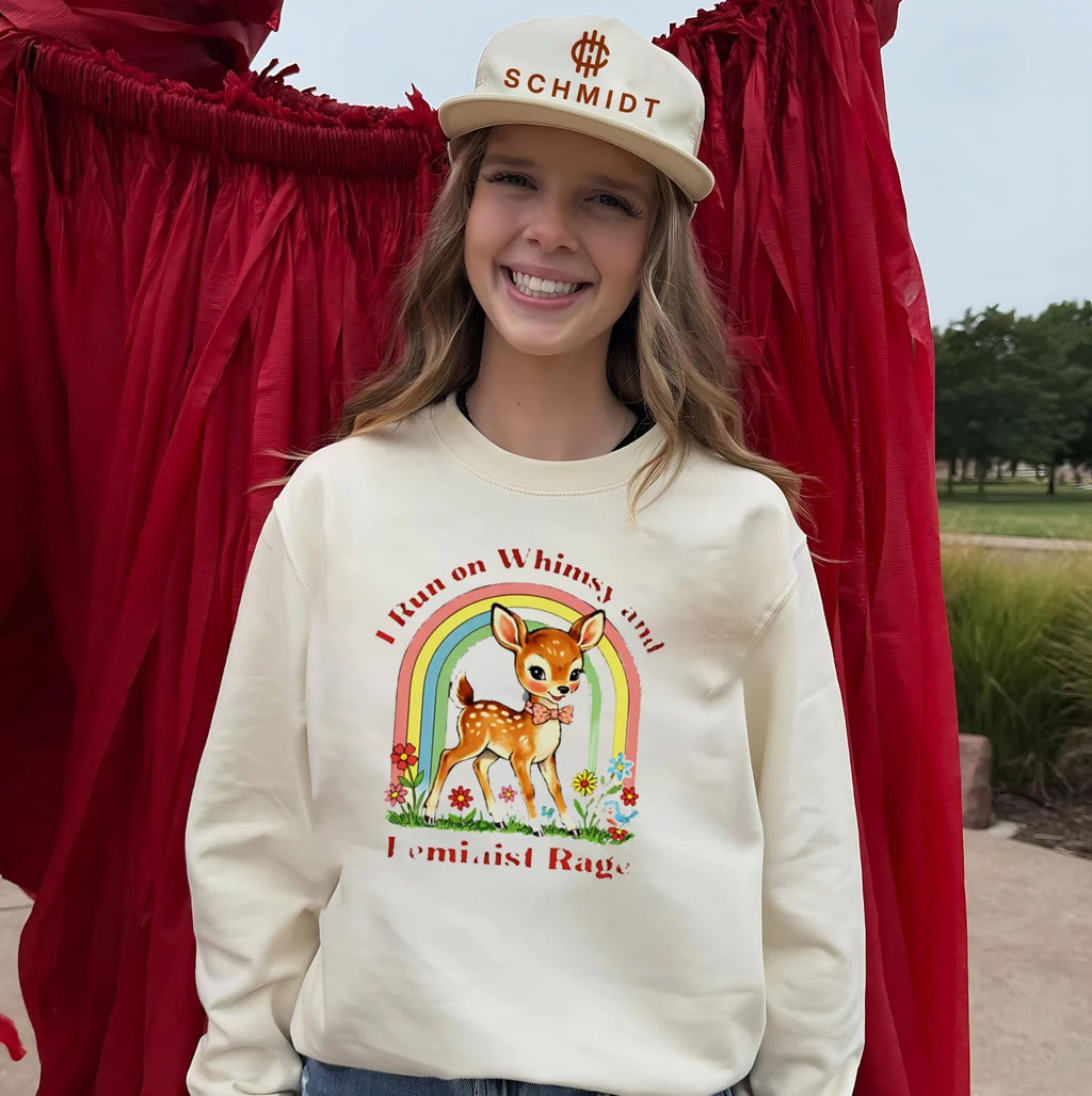 I Run on Whimsy and Feminist Rage whimsical shirt