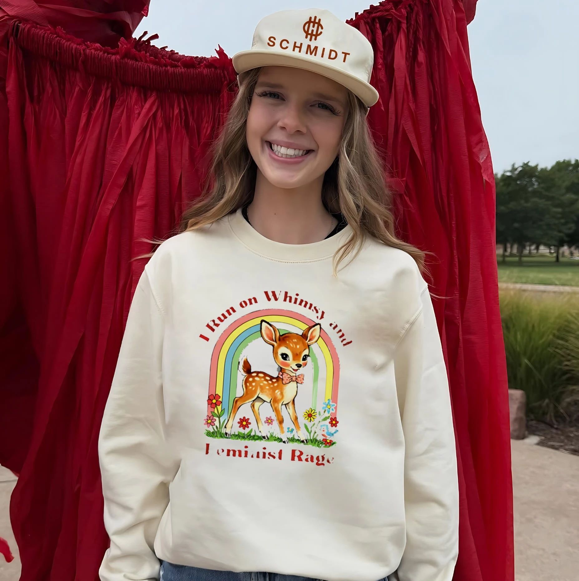 I Run on Whimsy and Feminist Rage whimsical shirt
