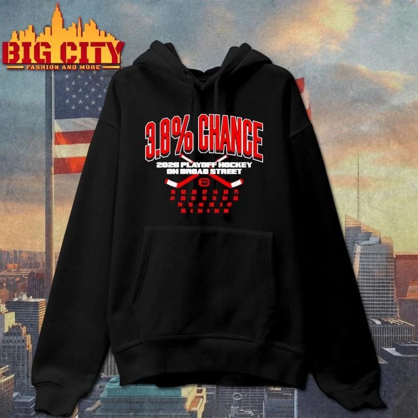 Philadelphia Flyers 3.8% chance 2026 playoff hockey on broad street shirt