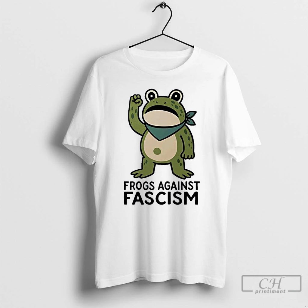 Classic Frogs Against Fascism Viral T Shirts