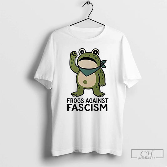 Classic Frogs Against Fascism Viral T Shirts