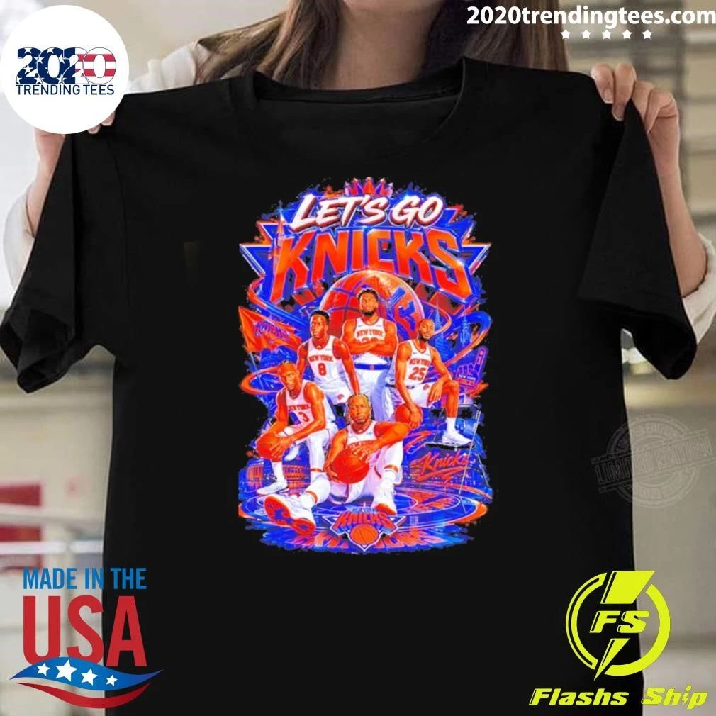 Jalen Brunson Let’s Go Knicks New York Knicks Players 2026 Nba Basketball Shirt