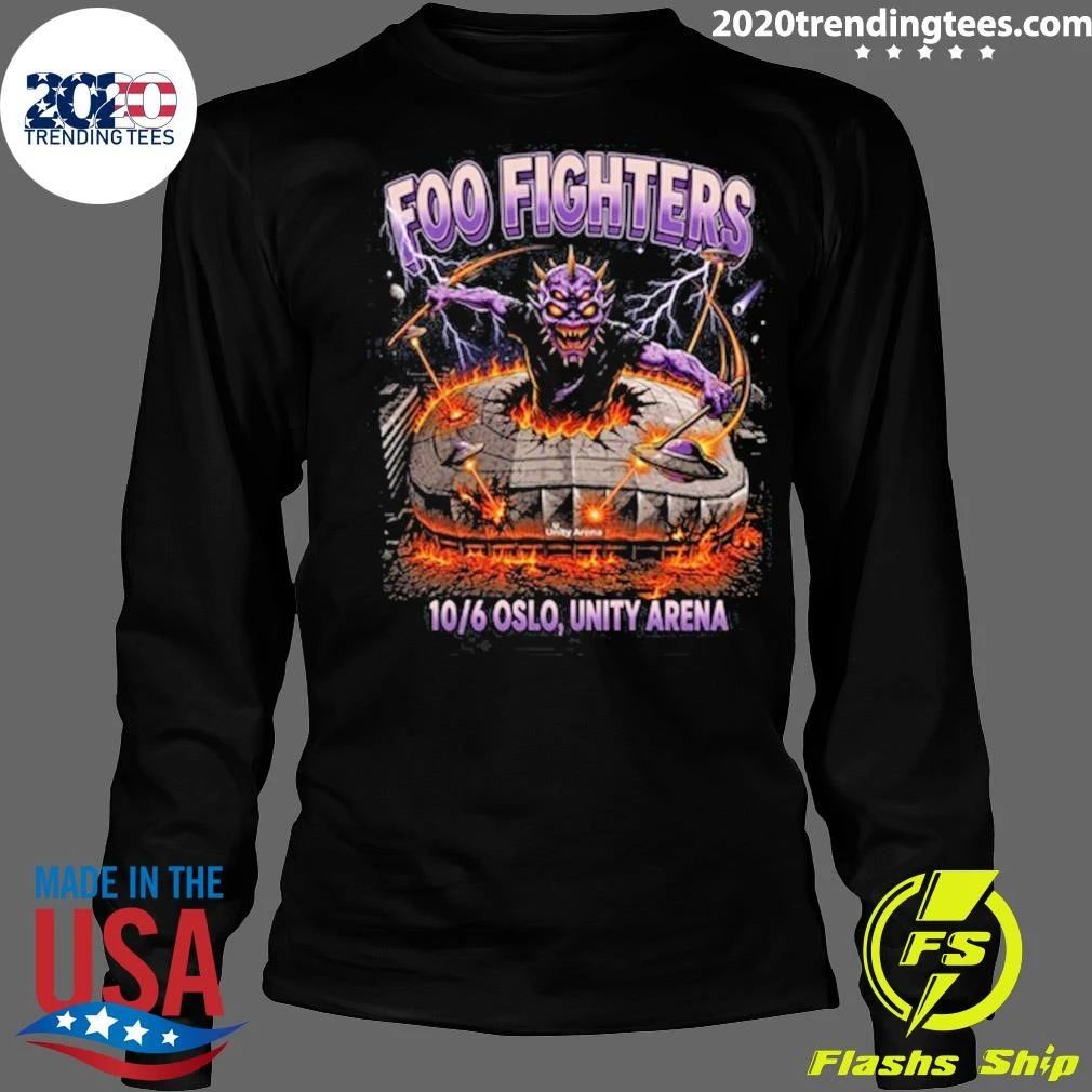 Foo Fighters concert Fornebu, Unity Arena June 10, 2026 Tee Shirt