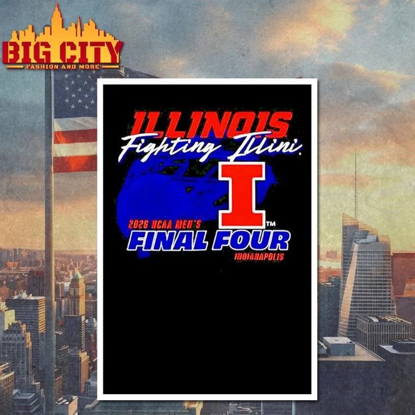 Illinois Fighting Illini 2026 NCAA Men’s Final Four basketball vintage Shirt