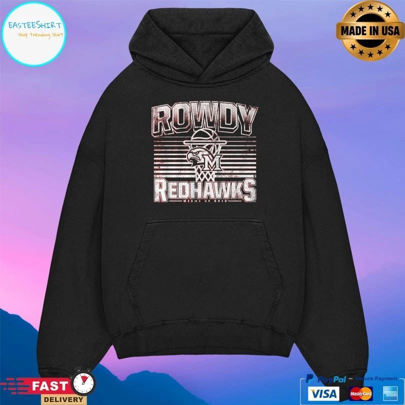Miami Redhawks (Oh) Basketball Rowdy Redhawks Miami Of Ohio T-shirts