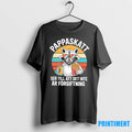 Raccoon Vintage Pappaskatt Ser Till Att Det Inte Ar Forgiftning Tshirts Sweater