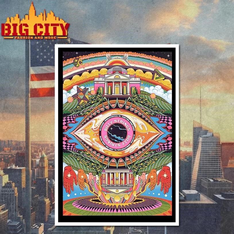 Billy Strings Charlottesville Virginia 2026 Night 1 And 2 Combined Gig Poster At John Paul Jones Arena On April 17 And 18 2026 The Eye Art Shirt