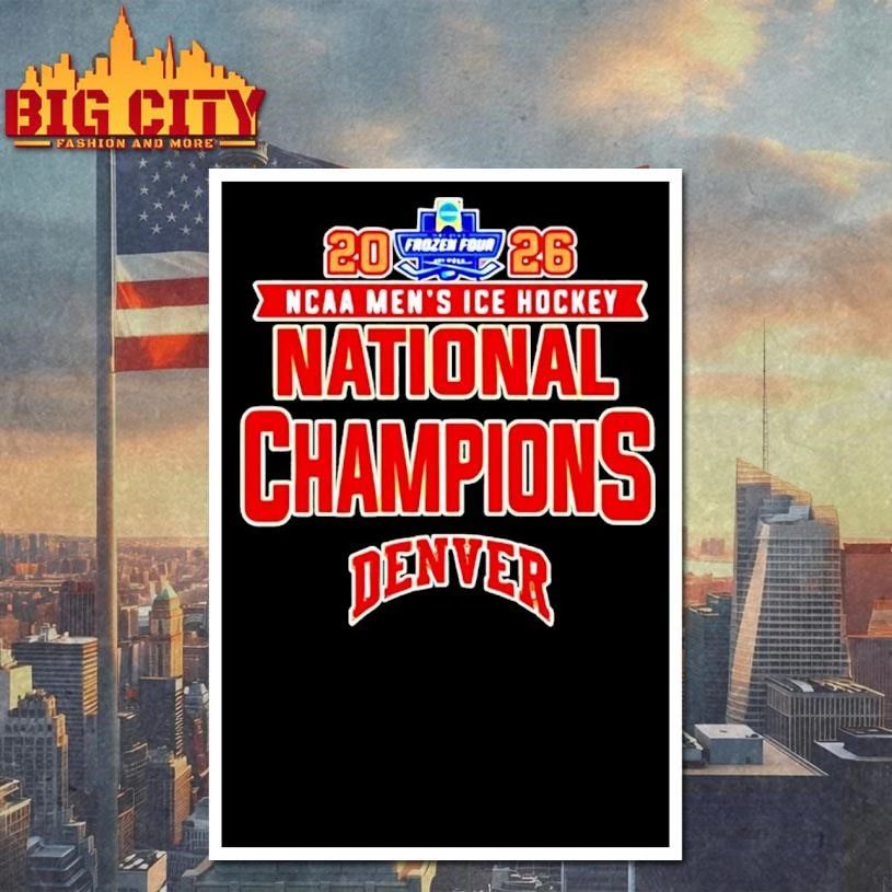 Denver Pioneers Mens Ice Hockey National Champions 26 Classic Shirt