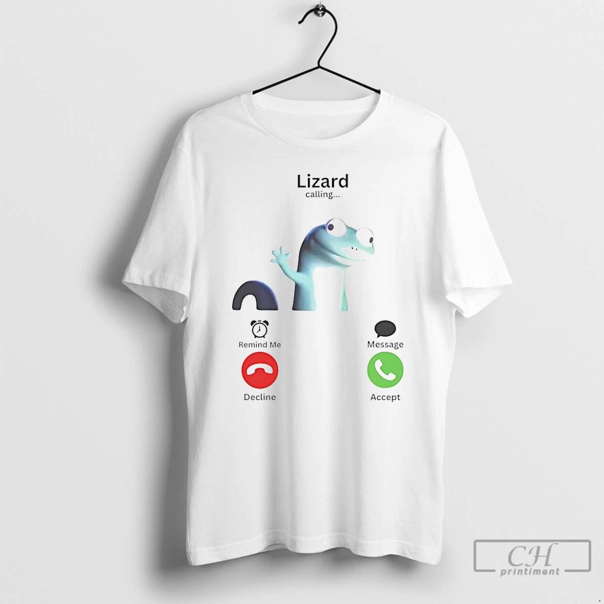 Classic Lizard Remind Me Message Decline Accept T Shirts