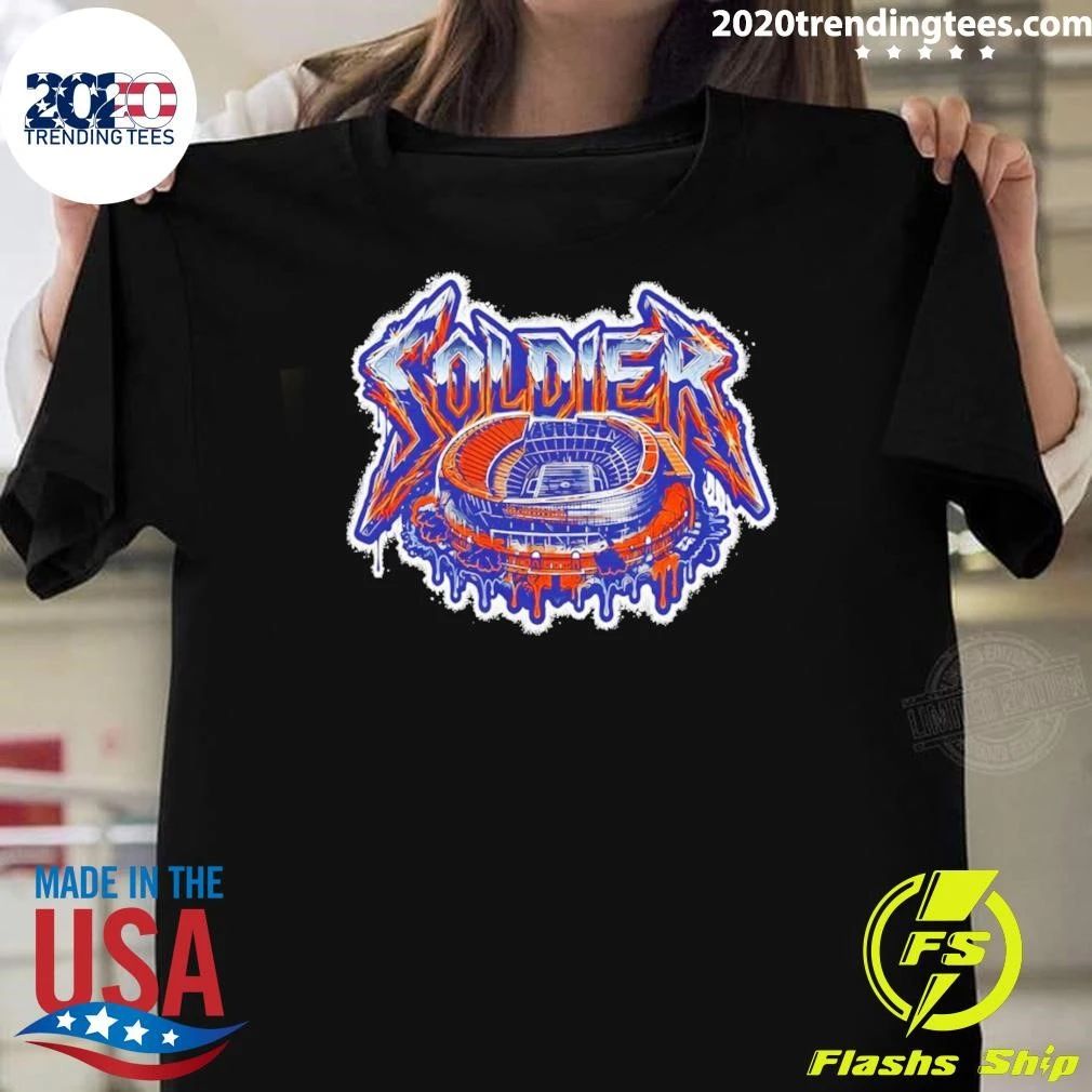 Chicago Bears Stadium Football Field Illustration Soldier Field Shirt