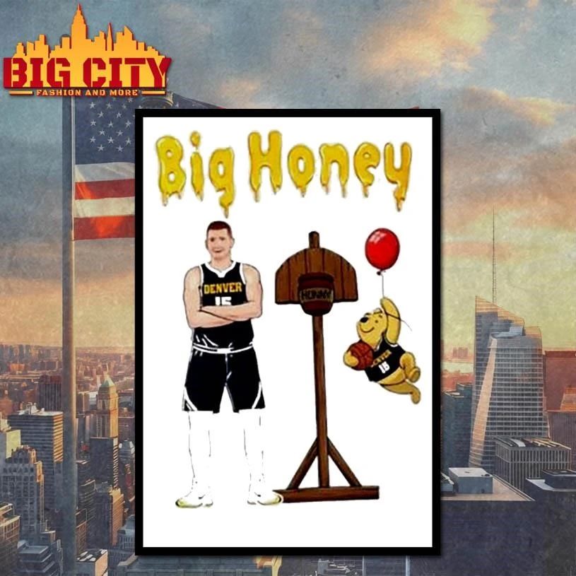 Big Honey Nikola Jokic Denver Nuggets Basketball Shirt