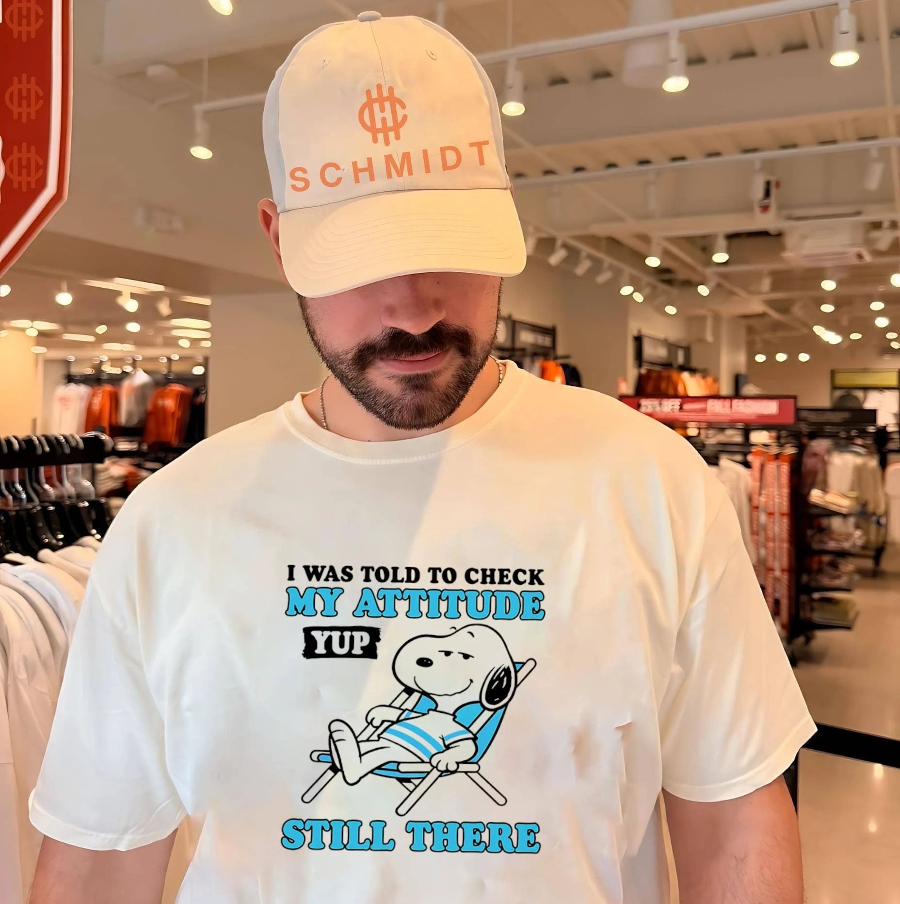 I was told to check my attitude yup still there Snoopy shirt